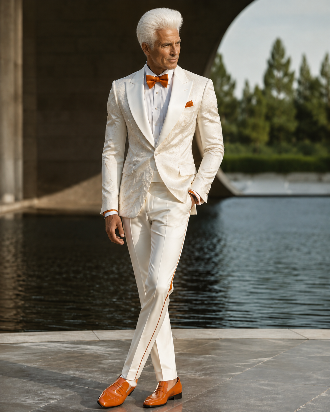 White Tuxedo fashion editorial